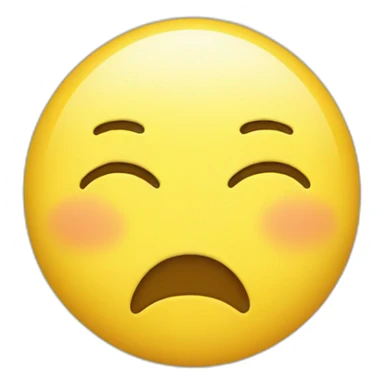 a yellow emoji tired sticker