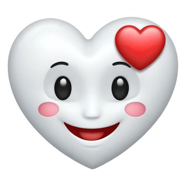 Un sourire avec un coeur sticker