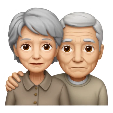 lo mismo que estas haciendo solo coloca alado de la abuela un hombre joven  sticker