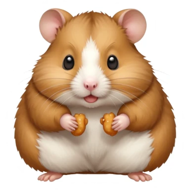 Hamster licking feet  sticker