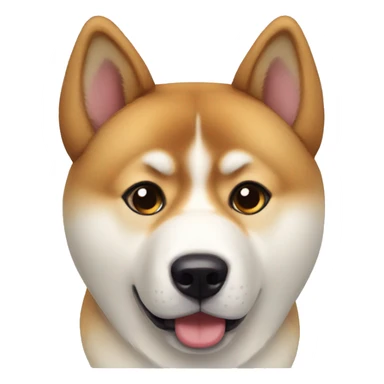 Akita inu Big surprise eyes sticker