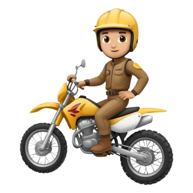 Man riding dirtbike sticker