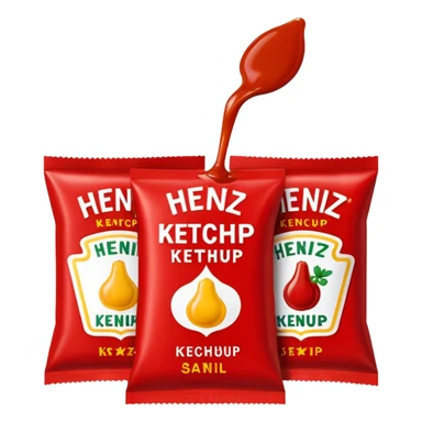 Heinz Ketchup Sachets 10ml sticker