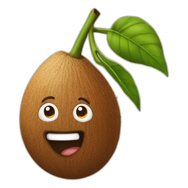 Noix de coco qui marche sticker