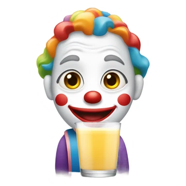 Payaso con leche sticker