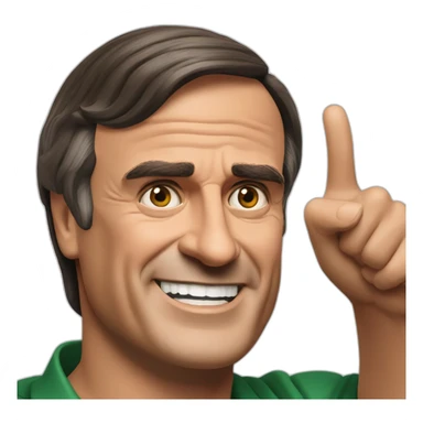 Jair Messias Bolsonaro pointing hands up sticker