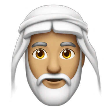 Arab man with pointy beard sticker