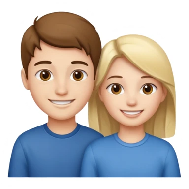 Elder sister and brother sticker