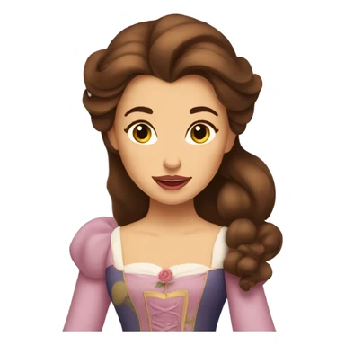 beauty and the beast belle sticker