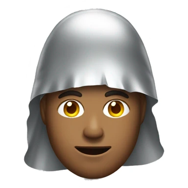 Man with tin foil hat sticker