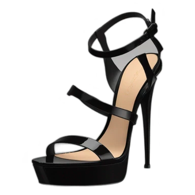 Ysl heel sandal TRIBUTE PLATFORM SANDAL black PATENT LEATHER sticker