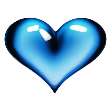 Cœur brillant bleu sticker