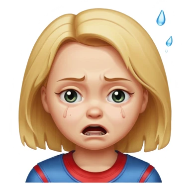 Girl name chucky crying and flooding the place sticker