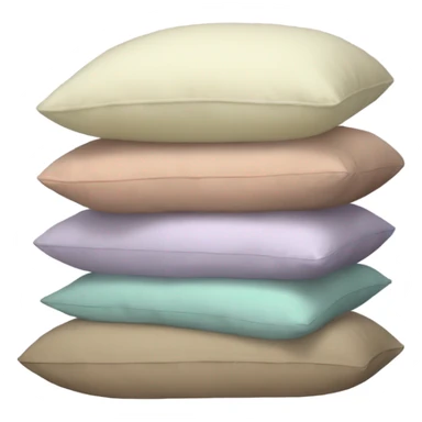 aesthetic pillow stack sticker