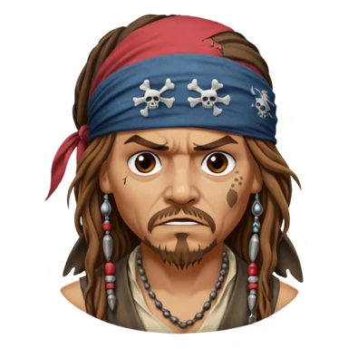jack sparrow disgust sticker