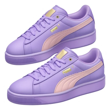 softfoam+pastel purple puma shoes sticker