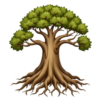 tree with roots sticker