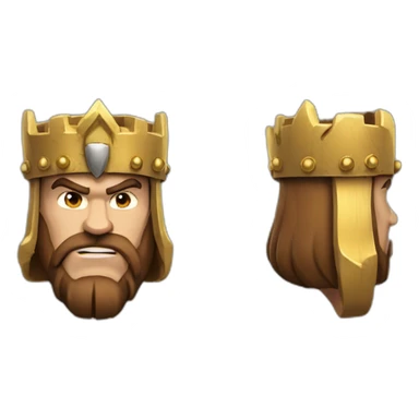 Barbarian king clash of clan sticker