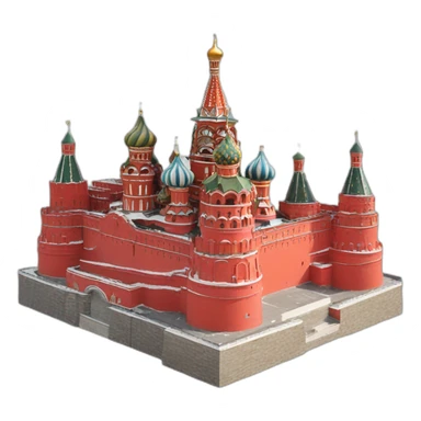 Red square moscow sticker