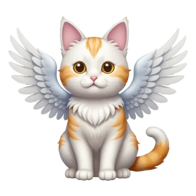 Flying cat sticker
