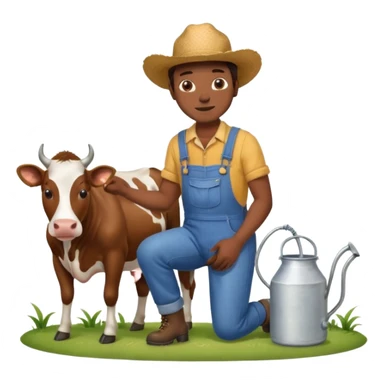 milking cows sticker