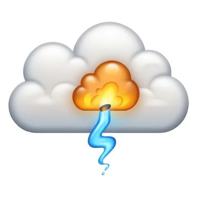 fart cloud from right to left sticker
