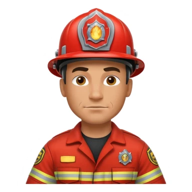 tatooed fireman sticker