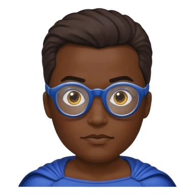 Glasses-Wearing super Heroe sticker