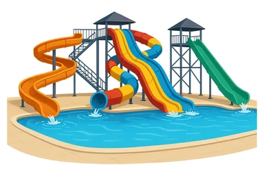 Water park sticker
