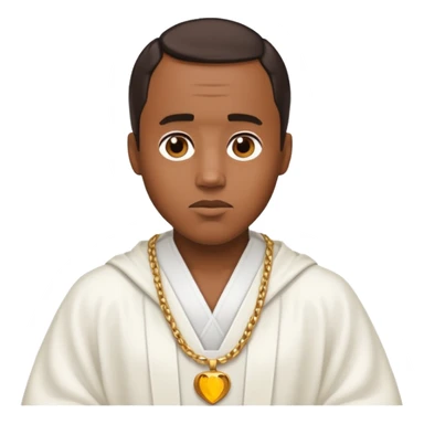 Diddy with a white robe on  sticker