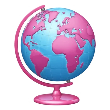 mix light pink dark pink and white girly globe with WWW in big letters under it.
It looks like an internet bar icon. sticker