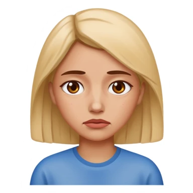 chronic diseases (diabets) woman iOS emoji style sticker