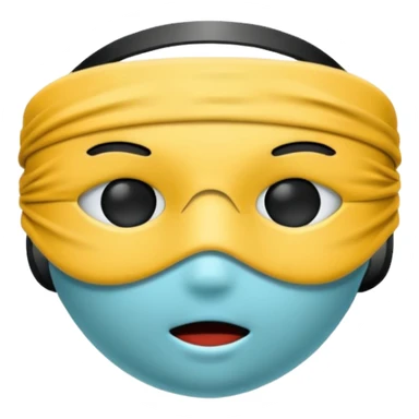 Blindfold no eyes sticker