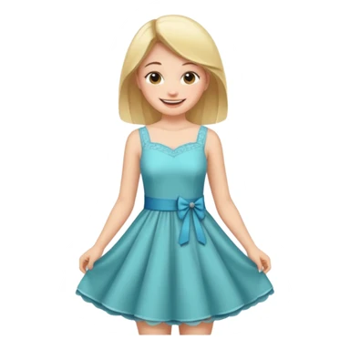 girl getting dressed sticker