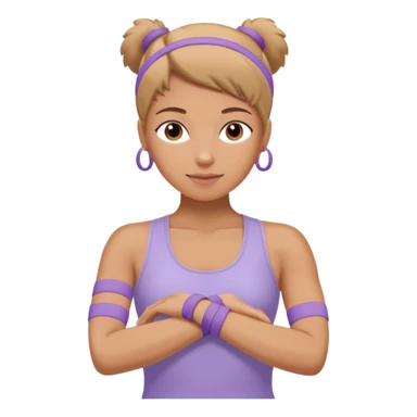 pilates lilac wristbands sticker
