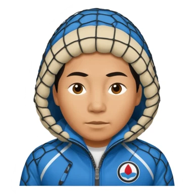 Inuit with nets jacket sticker
