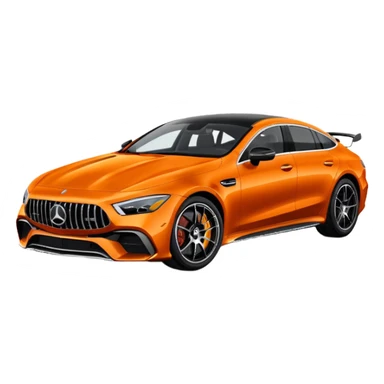 Mercedes amg gt 63 orange colour sticker