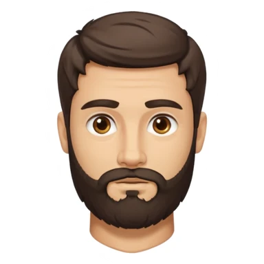 white ancient greek young man with beard sticker