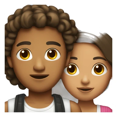 mexican boy and dominican girl  sticker