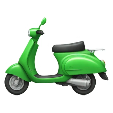 Green Delivery scooter  sticker
