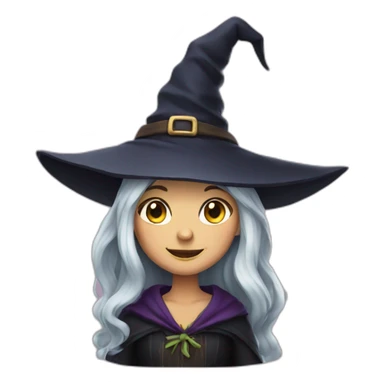 friendly witch sticker
