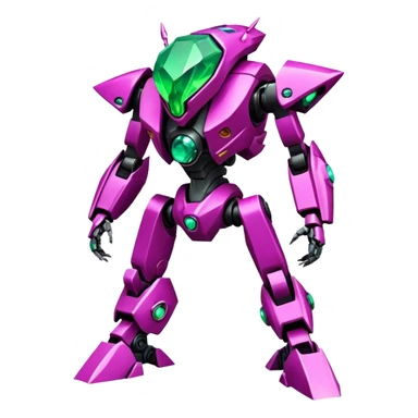 Edgy badass toxic poisonous liquidy shaky cool awesome epic sapphire emerald citron topaz magenta radioactive faulty rue ruby Tropical Futuristic Modern Mecha-Fakémon-hybrid-creature (full body)  sticker