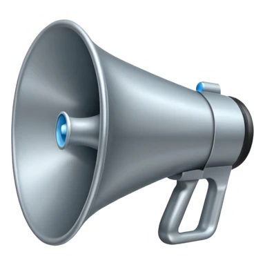 megaphone with social media icons telegram, vk, phone sticker