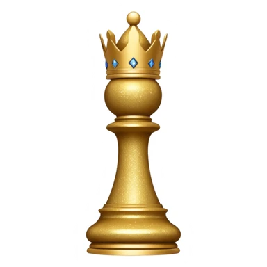 glitter chess piece bishop sticker