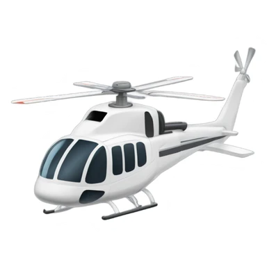 Helicopter with Fenestron tail rotor and gray stripes sticker