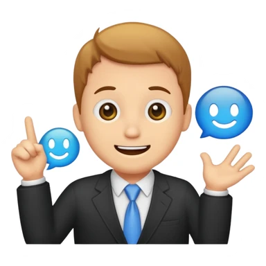 a smili saying in a text buble "get admin by me  is the best" sticker