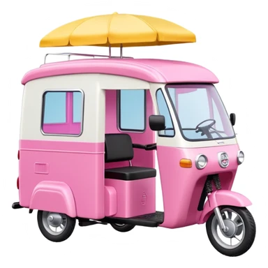 Barbie dream house Caravan motorbike tuk tuk  sticker