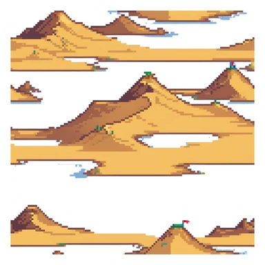 sand dunes in a vast desert sticker