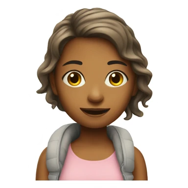 girl with in sunshine sticker