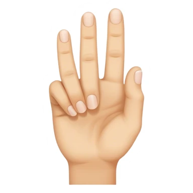 Hand holding index finger  sticker